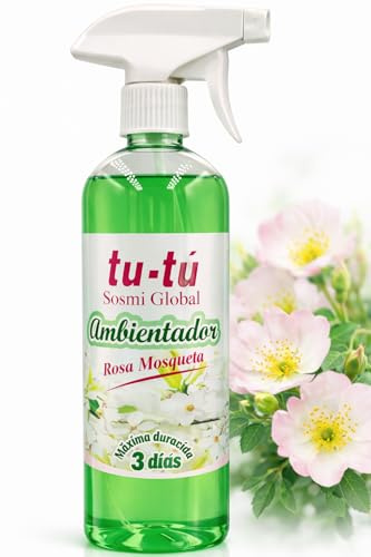 FAMILYCOM. Ambientador Concentrado Profesional de Larga Duracion. Spray Pulverizador. Rosa Pink, Mosqueta y Miyake. Formato 750ml (Rosa Mosqueta)