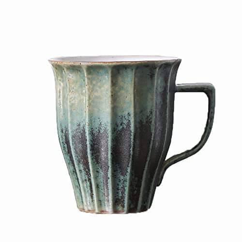 Service à thé en céramique orientale, ensemble de théière, tasses à café en céramique/255 ml, tasse à thé en céramique, tasse à café en céramique, tasse à boire avec poignée for thé au lait, eau de co