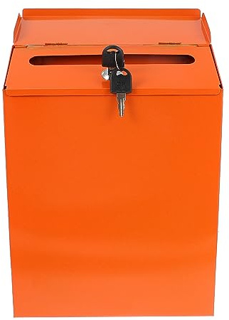CUBANE Post Box, Wall Mounted Letterbox, Letter Boxletterbox Iron Mailbox Lock Decorate Pastoral Style Wall-Mount Large Capacity Mailbox for Newspapers Hanging Mounted Mailbox Metal Mailbox