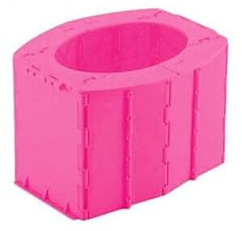 Outdoor Travel Folding Toilet Portable Mobile Seat Camping Hiking (Pink Toilet with 10 Trash Bag, 350g)