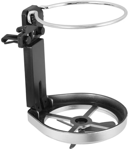HAWILLOSCH Soporte Plegable para Bebidas De Coche Portavasos para Rejilla De Ventilación, Color Plateado, Accesorio Portátil, Compatible Aire Acondicionado, Adecuado para Uso Automóvil