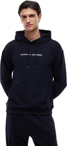 Tommy Hilfiger Sudadera Hombre con Capucha, Azul (Desert Sky), XL