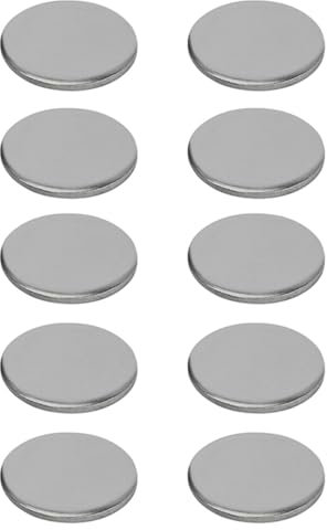 VSPLJQRXY 10 Piezas 304 Placa Redonda De Acero Inoxidable Diámetro 20mm-28mm Metales Circular Redonda INOX Lámina Espesor 4mm(4mmx21mm)