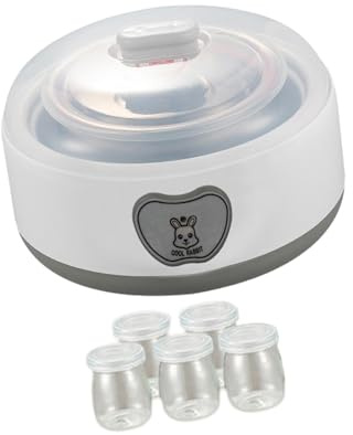 MagiDeal Fabricante de Yogurt en casa Mini Yogurt fermenter DIY natto Fabricante Profesional Yogur Home Yogurt fermation fermation máquina 1.2l, con 5 Tazas