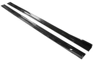 Seitenschweller Für Kia Auto Seite Rock Einstellbare Stoßstange Carbon Faser Modifiedextension Rocker Platte Lip Splitter(2.18m Bright Black)