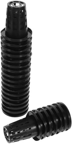 ifundom 50pièces Pots Hydroponiques Filet Plastique Noir pour Jardin Balcon Culture Contrôle Racines Panier Plantage