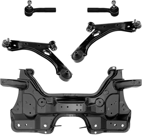 1x Achsträger 2x Querlenker 2x Spurstangenkopf Vorderachse für Opel Corsa D S07 + Van S07