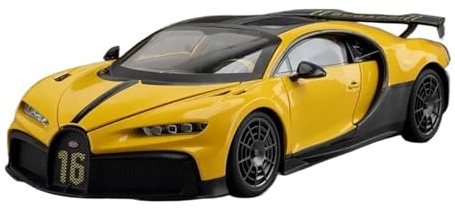 ZHRDWE Copie Fidèle l'Origine 1:18 pour Bugatti Chiron Pur Sport Modèle Voiture Course Alliage Grande Échelle Édition Collector Modèle Moulé sous Pression Maquette Voiture(Yellow)