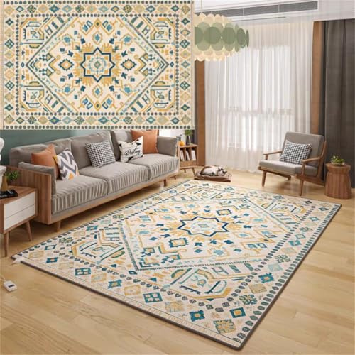 WSNCXFW Infrared Radiant Floor Heater, Removable and Washable Graphene Electric Heating Carpet,Electric Heated Area Rug,Heated Floor Carpet,Heated Floor Mats,D,140 * 200cm