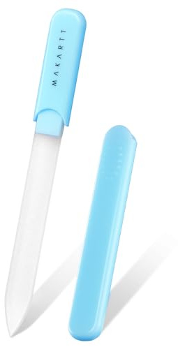 Makartt Glass Nail File for Natural Nails: Reusable Nail Care Tool, Blue