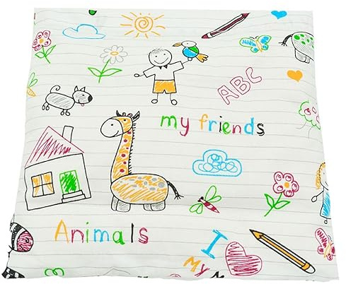 NATURMOOR Cojín térmico de huesos de cereza 25×23 cm – Dispositivo médico clase I – almohadilla de calor y frío – funda de algodón, Motivos infantiles