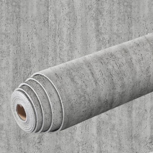 Putentfun Grey Concrete Wallpaper 3D Self Adhesive Wallpaper 2.5mm Thick