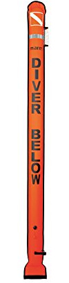 Mares Buoy-Diver Alert Marker, Tauchen Boje mit reflektierendes Band, Orange