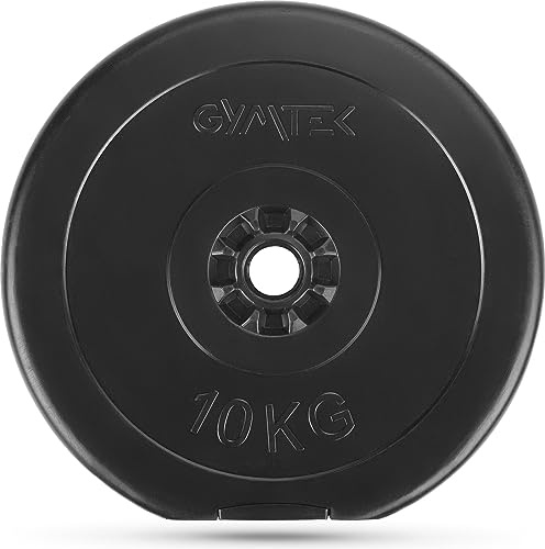 Gymtek® Hantelscheibe, Ø 31,5mm Gewicht - Hantelscheibe, Gussscheiben – Gewichtsscheibe – Hantelscheibe - Fitness Scheiben - Gewichte für Hantel, Langhantel - Hantelgewichte