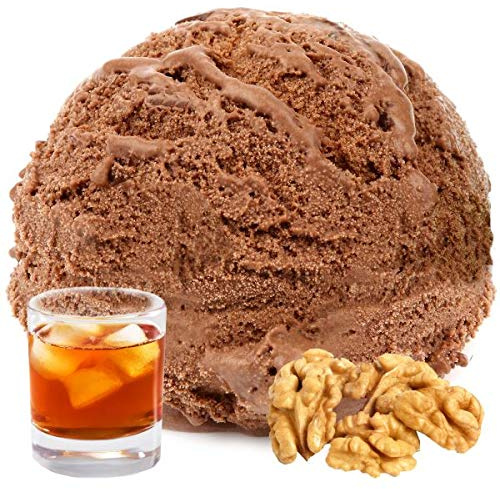 1 Kg Schoko Rum Nuss Gianduja Geschmack Eispulver VEGAN - OHNE ZUCKER - LAKTOSEFREI - GLUTENFREI - FETTARM, auch für Diabetiker Milcheis Softeispulver Speiseeispulver Gino Gelati
