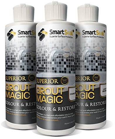 Smartseal Grout Magic – Ivory, 237ml – Professional Reviver & Colour Restorer – Long-Lasting Sealer Superior to Grout Pens & Paint – 15-Year Durability