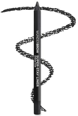 Wunderbrow Super Stay Eyeliner Pencil, Waterproof and Smudge-Proof, Shade: Intense Noir