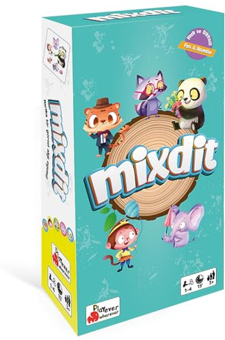 Mixdit – Lernspiele ab 3 Jahre | Gesellschaftsspiel für Kinder | Spiele ab 3 Jahren & ab 4 Jahren | Kognitive Förderung durch Aufmerksamkeit & visuelle Wahrnehmung | Familienspiel für 1–4 Spieler
