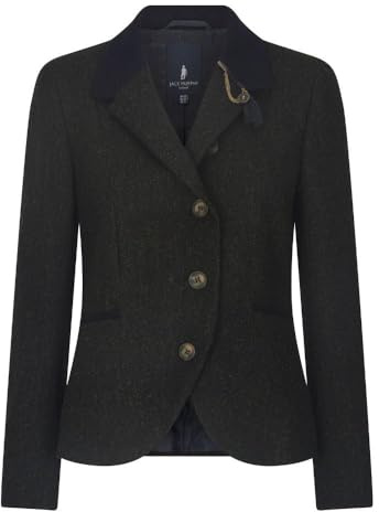 WALKER AND HAWKES - Ladies Jack Murphy Tweed Sasha Blazer - Winning Green - 14
