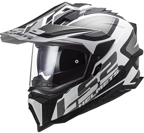 LS2, Motocross Helm Explorer Alter Matt Black White,