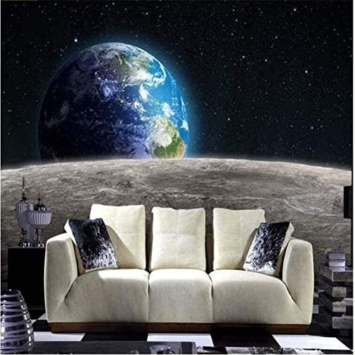 Fototapete 3D Selbstklebendes Wandabziehbild Weltraum-Galaxie-Planet Abziehbares Wandposter, Tv-Hintergrund, Dekorative Wandkunst, Wandkunst Für Kinderzimmer, Wohnzimmer, Schlafzimme 200(B)x150(H)cm