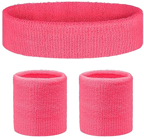 Flintronic Serre Poignets Bracelets pour Sports, Bracelet Poignet de Sport, Serre Poignet Sweatbands Absorbants pour Gym Tennis Course Basket-Ball