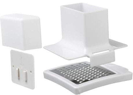 FONDOTIN Seife Seifenpulverbox Seifenhalter aus Seifenabtropfbox Organizer für Badezimmer badorganisator Kein Stanzen Seifenspender Abtropfgestell Seifen Halter Reisen Weiß Seifenbehälter