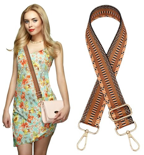 Traziewell Taschengurt für Crossbody Bag Damen Taschen Gurtband Verstellbarer Schultergurt Taschengurt Breit Schulterriemen Umhängegurt Zubehör für Schultertasche und Handtaschen 0921