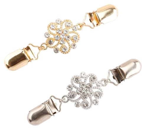 Broschen Für Kleidung,Sicherheitsnadeln Groß,Brosche,Brosche Ausschnitt Verkleinern,Clips,Brosche Damen,Ausschnitt Verkleinern Clip,Cardigan Clip,Waist Clip,Cinch Clip,Kleid Enger Machen Clip,2 Stück