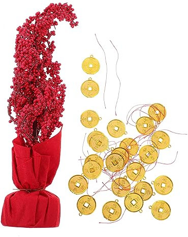 PRETYZOOM Adornos para Árbol del Dinero Creativo Adorno De Escritorio para Año Decoración Clásica De Estilo Chino Árbol Suerte para Mesa