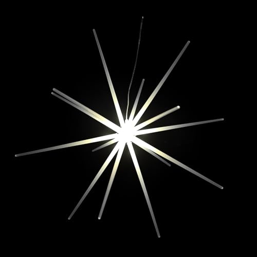XXL 3D LED Stern zum Hängen Weihnachtsbeleuchtung Weihnachtsstern DIA 51cm Außen Batterie