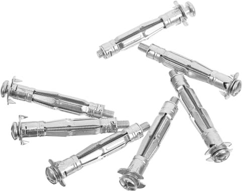 Alipis Lot de 30 Chevilles D'ancrage en Acier Galvanisé Argenté pour Plaques de Plâtre, Fixation Solide Légère Haute Résistance, Adaptées aux Cloisons Sèches