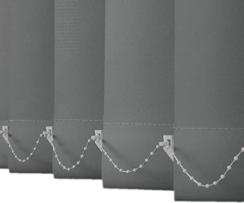 Vertikalrollo Lamellenvorhang nach Maß Vertikallamellen Jalousie Schiebevorhang Raumverdunkelung 98% Sonnenschutz Vorhänge für Home Office (B90xH240cm(36x10x240cm)
