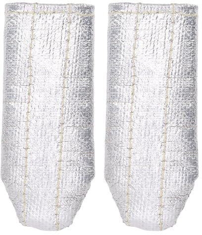 SEAFRONT 2Pcs Welders TIG Glove Finger Heat Shields Pocket Size Aluminum Foil Insulation Guards for TIG Welding Gloves