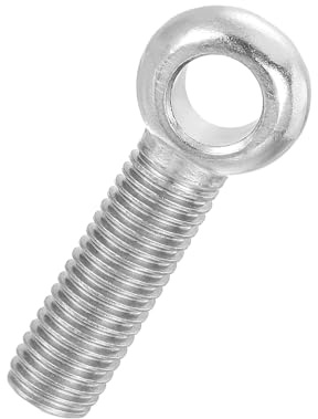 PATIKIL Perno Ojo Giratorio Con Hombro M14x50mm Acero Inox 304 Roscado Total Métrico Ojo Pescado Agujero Deslizante Tornillo Arriostre Sujetadores Metálicos Tornillos Tonel Plata
