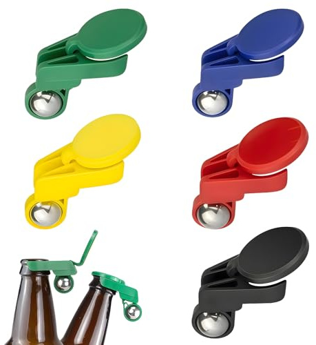 5 Stück Flaschenverschluss, Bierflaschenverschluss Bunt Bierflaschenverschluss, Wiederverwendbarer Flaschen Verschluss Vollautomatischer Flaschendeckel für Bierflaschen, Glasflaschen, Cola