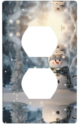 Phayah Yeti - Placa de pared para receptáculo dúplex de tamaño estándar, policarbonato termoplástico, doble enchufe