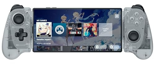 Razer Kishi V3 Phantom White - Manette Mobile Pleine Taille pour Smartphones iPhone et Android - Plug-and-Play USB-C - Sticks analogiques Anti-Drift - 12 Boutons - HD Haptics | Édition Phantom White