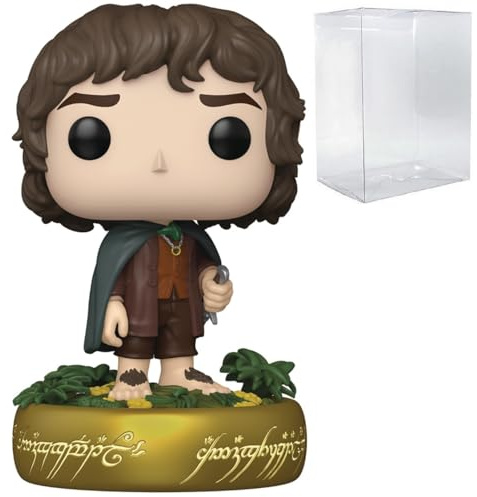 POP Películas: El Señor de los Anillos - Frodo Baggins (Glow-in-The-Dark) Funko Figura de vinilo (incluye funda protectora de caja compatible), multicolor, 3.75 pulgadas
