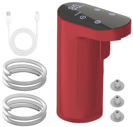 Caraffa per vino elettrico – Pompa per liquori ricaricabile, gadget dispenser per vino, strumento di versamento regolabile tramite USB, accessorio da bar | Caraffa ricaricabile USB per whisky liquori