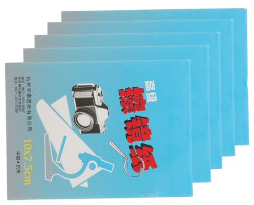 Kichvoe Papel de Limpieza Diseño en Folleto para Eliminar Grasa y Huellas 250 Hojas para Lentes de Cámara y Videocámara en Microscopios y Diversos Escenarios
