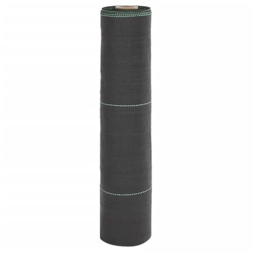 Kaloriko Fieltro para malas hierbas, negro, 0,5 x 200 m, polipropileno, para jardín, terraza, con drenaje y control de la humedad