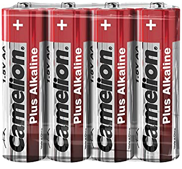 Camelion 6 LR Mignon AA Plus-Batterie alcaline AA 9 V, confezione da 4 pezzi (Shrink Wrap confezione)