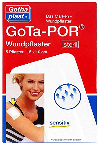 Gota-por Wundpflaster steril 100x150 mm 5 stk