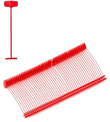 Attaches textiles pour pistolet d'étiquetage jour de quilles pour anheftgerät etikettiergerät sTANDARD 40 mm rouges fS40/rouge)