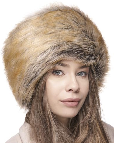 Futrzane Classic Kosakenmütze - Fellmütze Damen Winter - Pelz Russische Mütze
