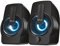 Trust Gemi RGB LED Enceinte PC USB 2.0 pour PC et Ordinateur Portable (12 Watt) - Noir