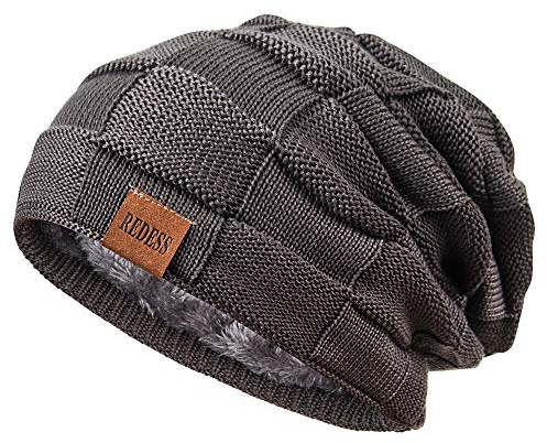 REDESS Beanie Mütze für Herren und Damen Winter Warme Mützen Stricken Slouchy Thick Skull Cap