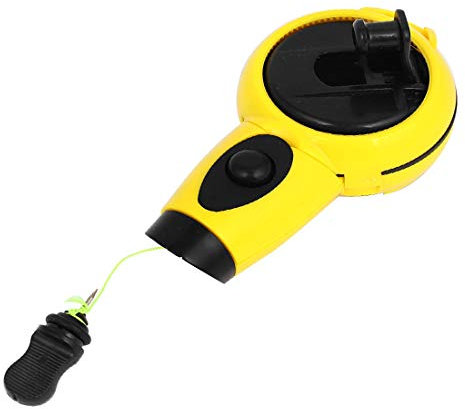 New Lon0167 15ml Capacity Featured Plastic Housing Carpenter Reliable Efficacy Tool Chalk Line Yellow Black(id:dae 17 f2 2b4)