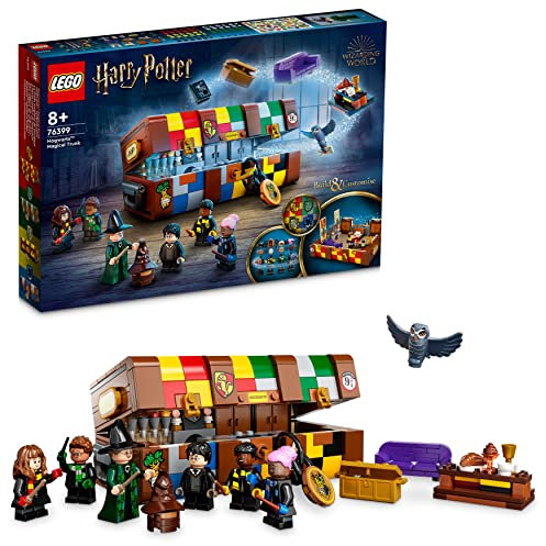 LEGO 76399 Harry Potter Hogwarts Zauberkoffer, Spielzeug-Koffer in den Farben deines Hauses, mit 5 anpassbaren Minifiguren und Jede Menge ikonischen Zubehör, Geschenk für Kinder